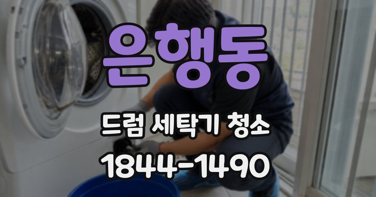 은행동 드럼 세탁기 청소