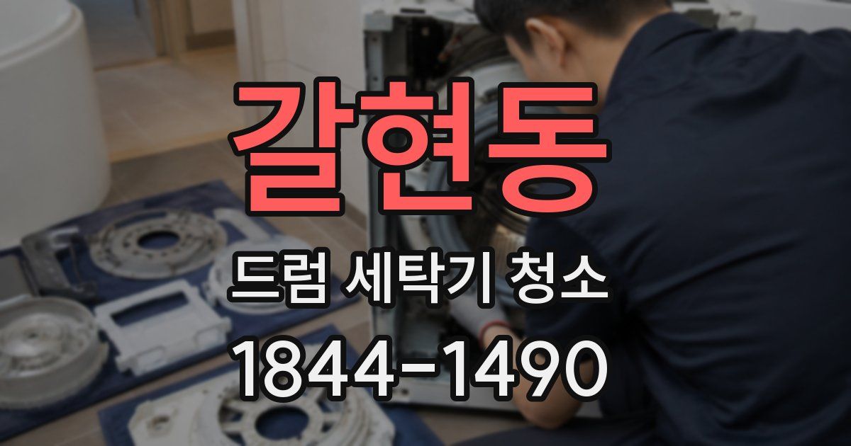 갈현동 드럼 세탁기 청소