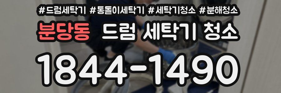 분당동 드럼 세탁기 청소