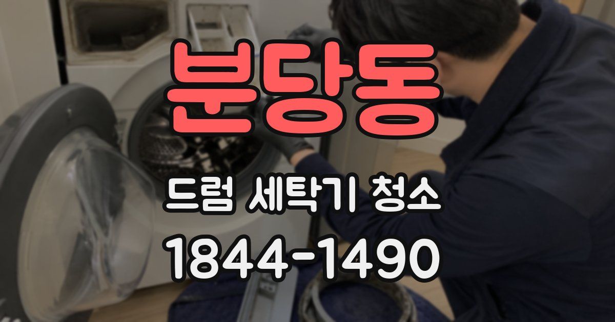 분당동 드럼 세탁기 청소