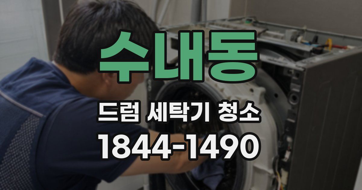 수내동 드럼 세탁기 청소