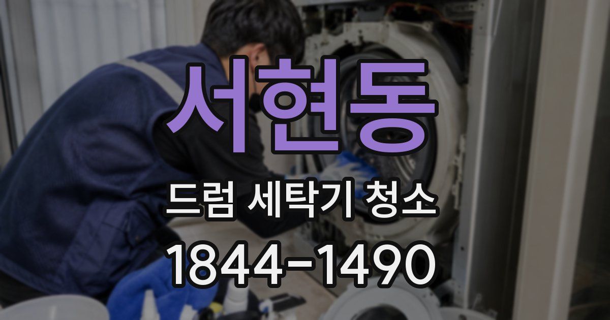 서현동 드럼 세탁기 청소