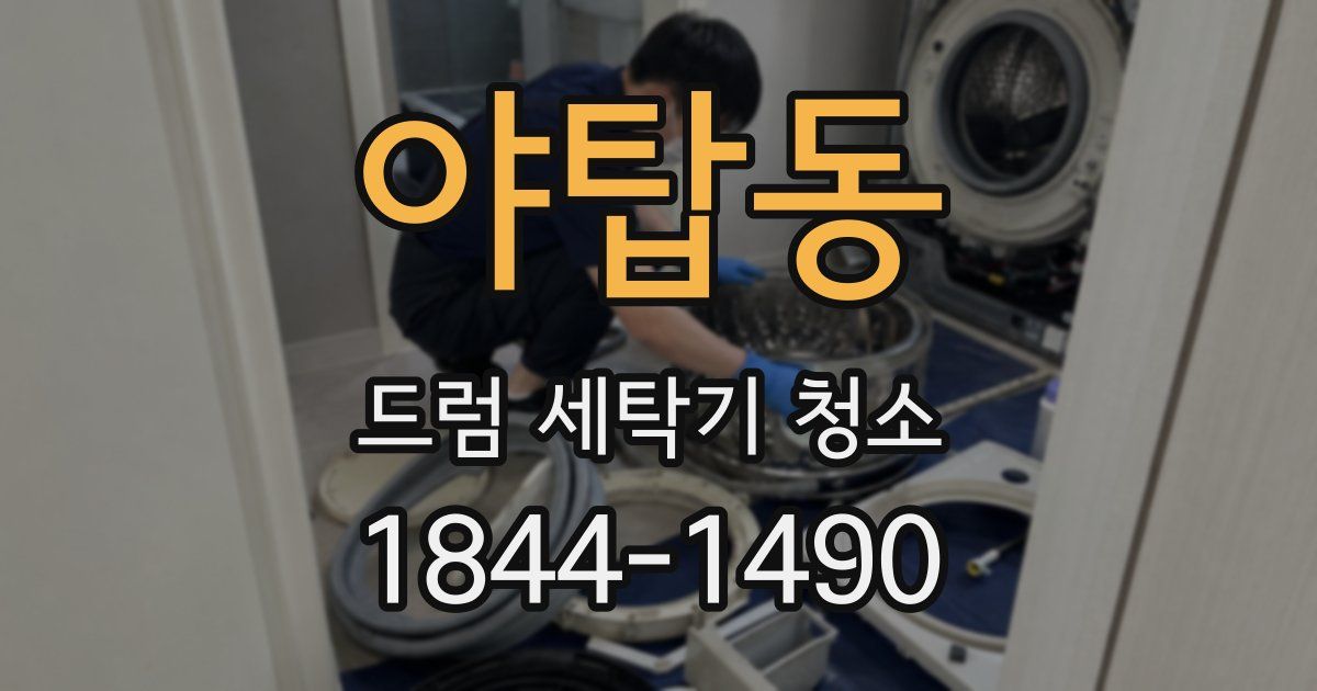 야탑동 드럼 세탁기 청소