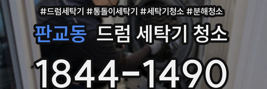 판교동 드럼 세탁기 청소
