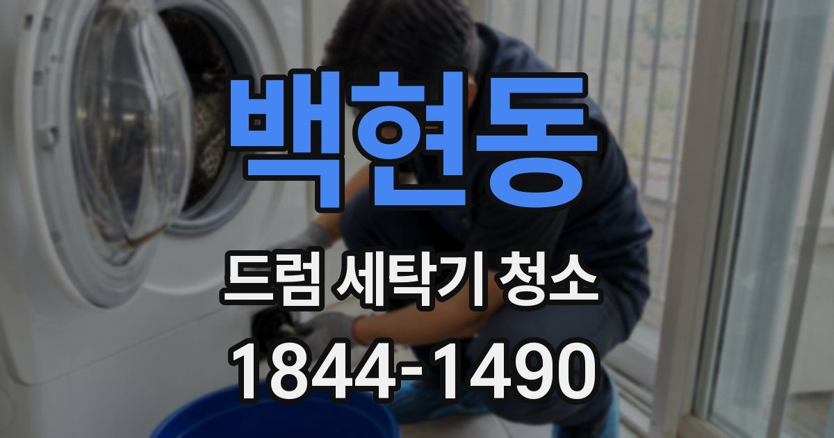 백현동 드럼 세탁기 청소