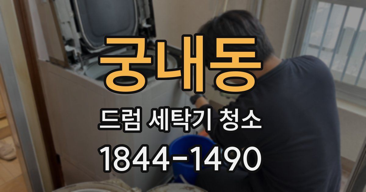 궁내동 드럼 세탁기 청소