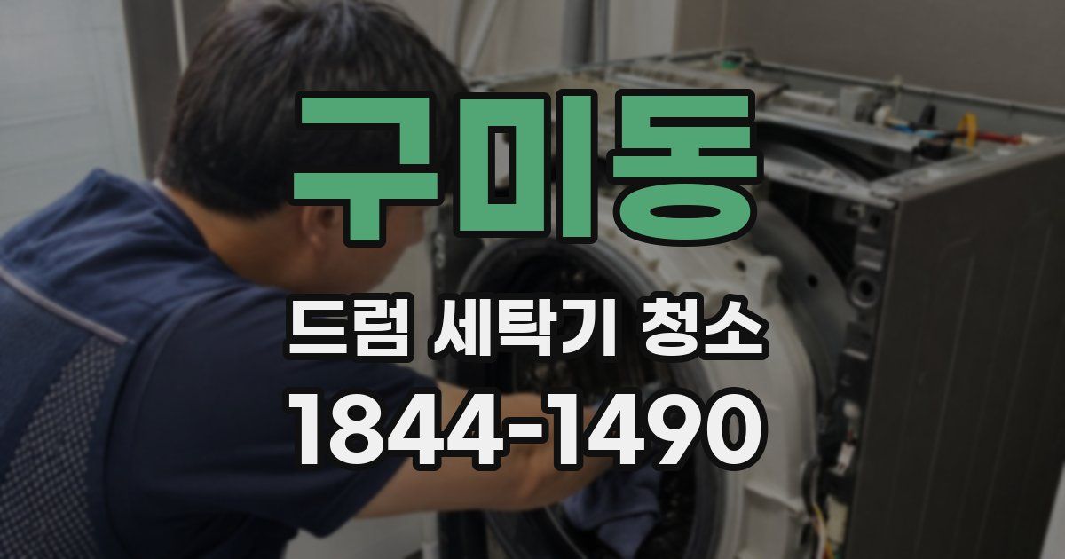 구미동 드럼 세탁기 청소