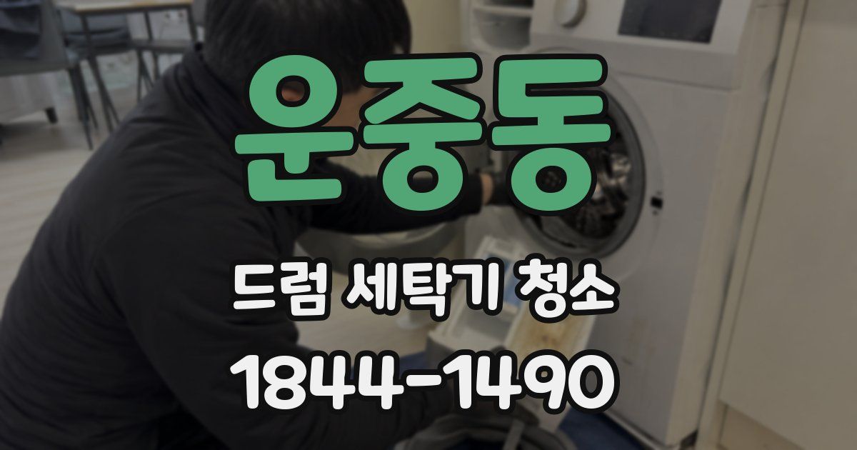 운중동 드럼 세탁기 청소