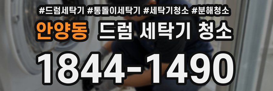 안양동 드럼 세탁기 청소