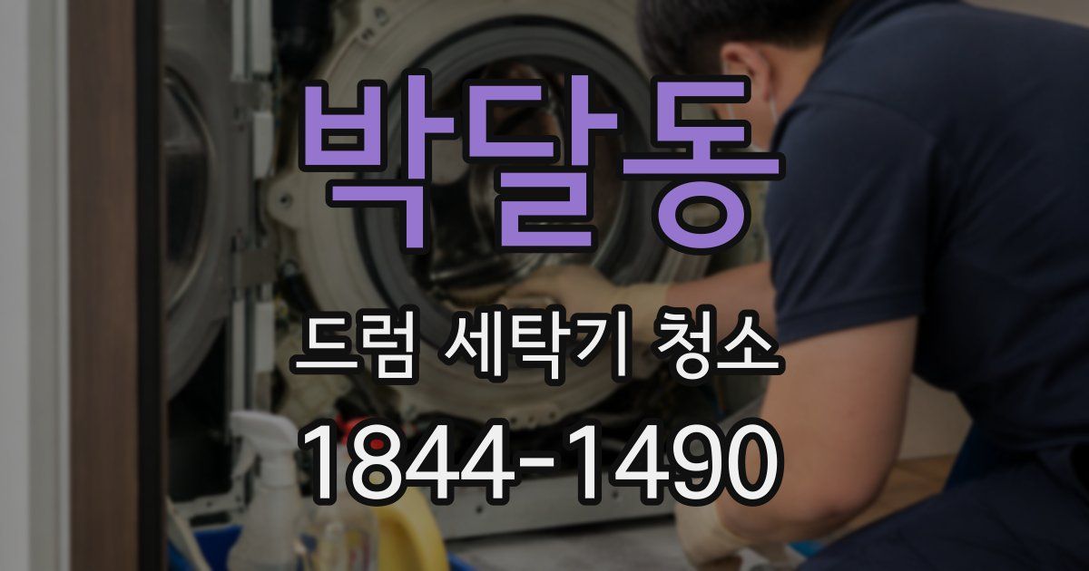 박달동 드럼 세탁기 청소