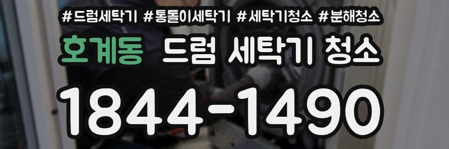 호계동 드럼 세탁기 청소