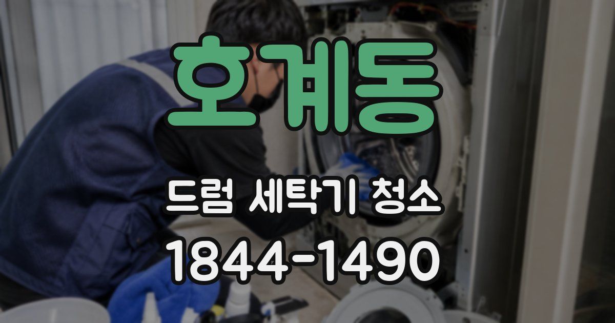 호계동 드럼 세탁기 청소