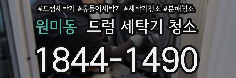 원미동 드럼 세탁기 청소
