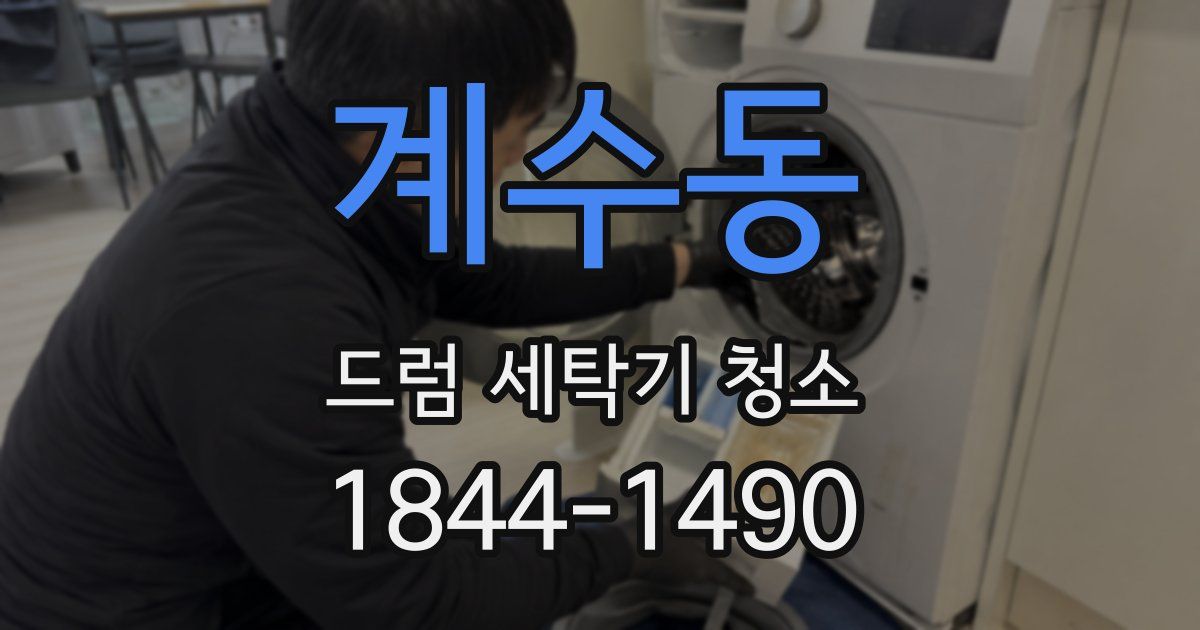 계수동 드럼 세탁기 청소