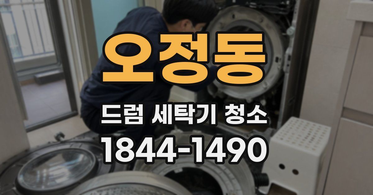 오정동 드럼 세탁기 청소