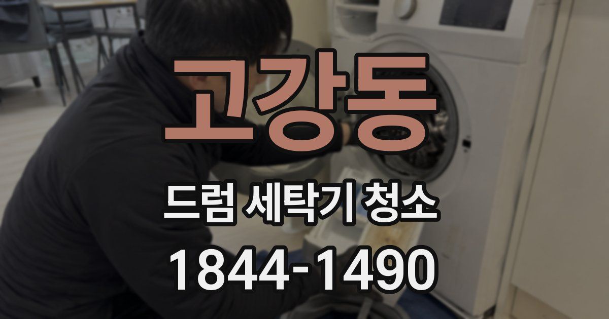 고강동 드럼 세탁기 청소