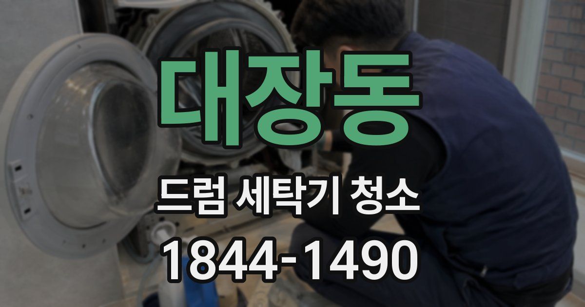 대장동 드럼 세탁기 청소