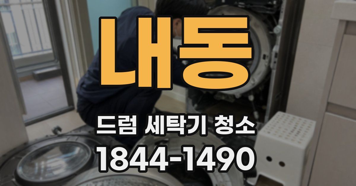 내동 드럼 세탁기 청소