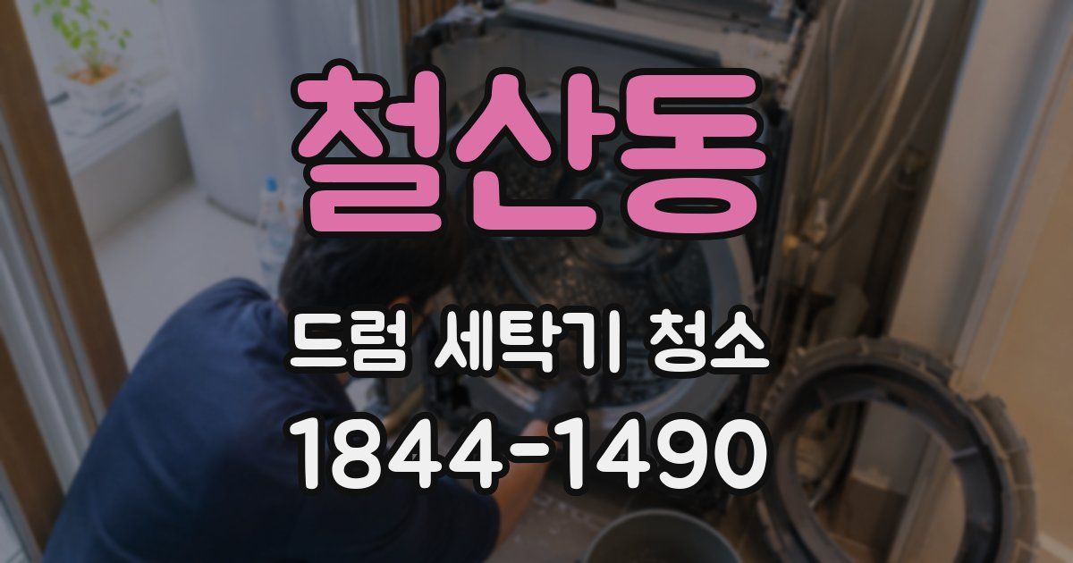 철산동 드럼 세탁기 청소