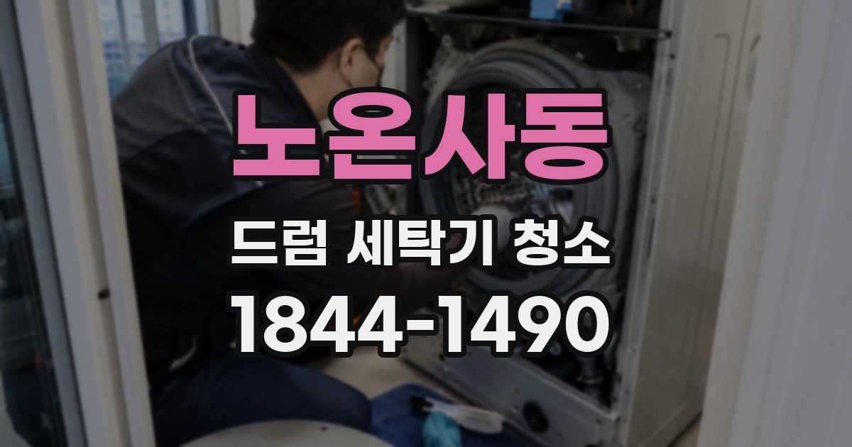 노온사동 드럼 세탁기 청소