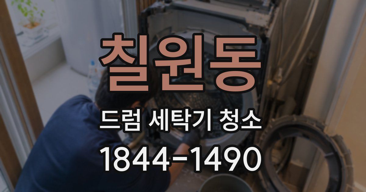 칠원동 드럼 세탁기 청소