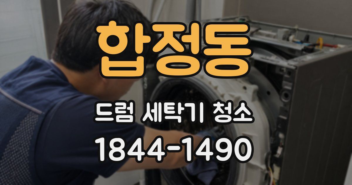 합정동 드럼 세탁기 청소