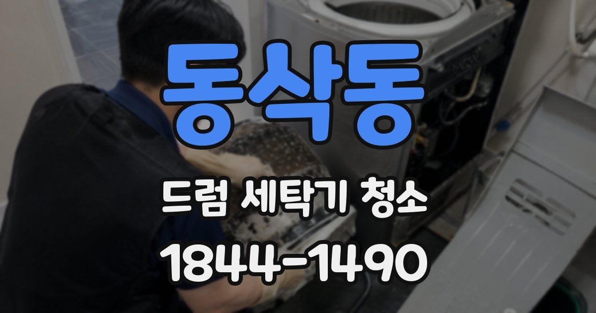 동삭동 드럼 세탁기 청소