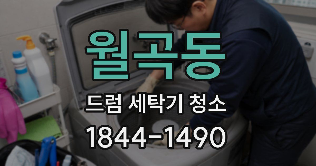 월곡동 드럼 세탁기 청소