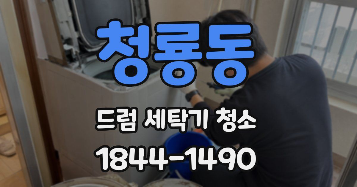 청룡동 드럼 세탁기 청소