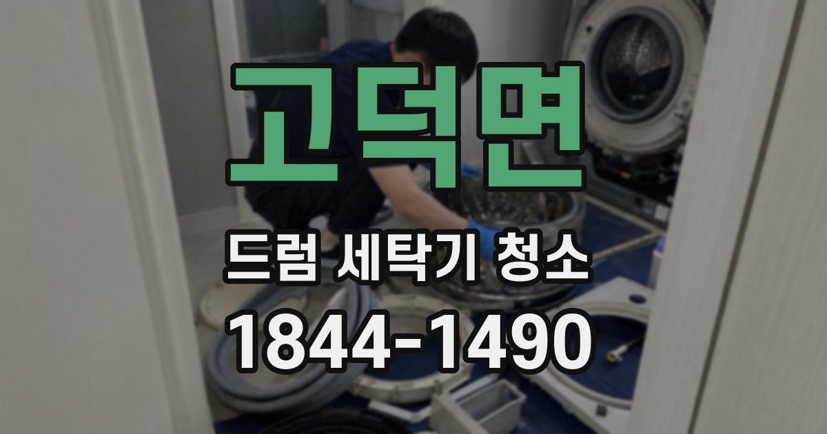 고덕면 드럼 세탁기 청소