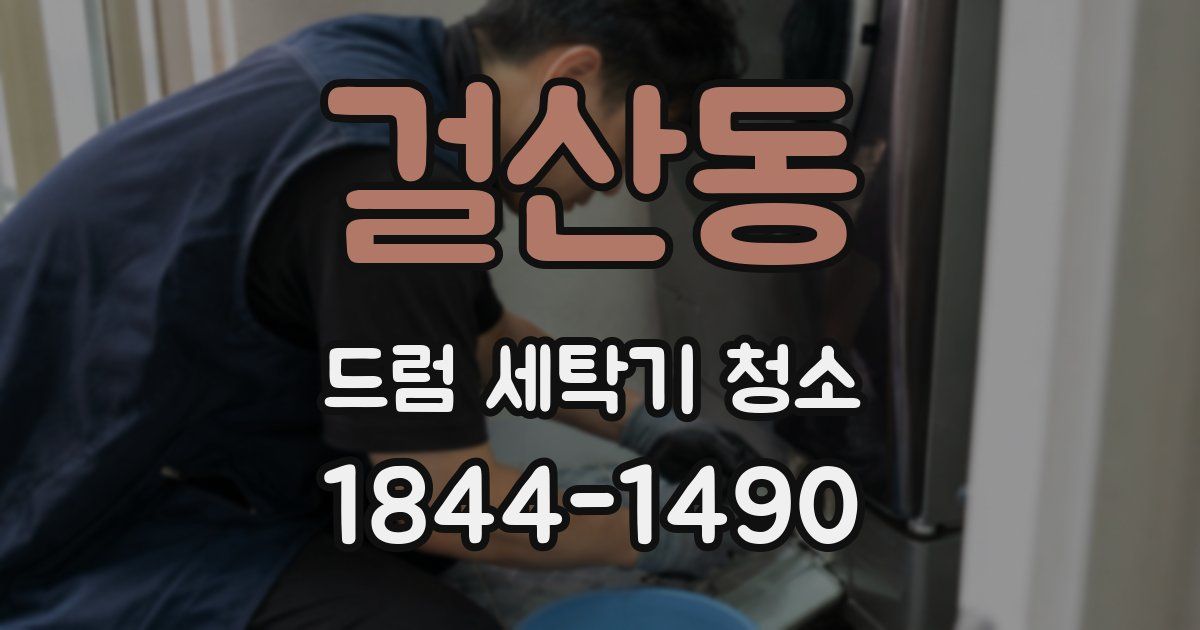 걸산동 드럼 세탁기 청소