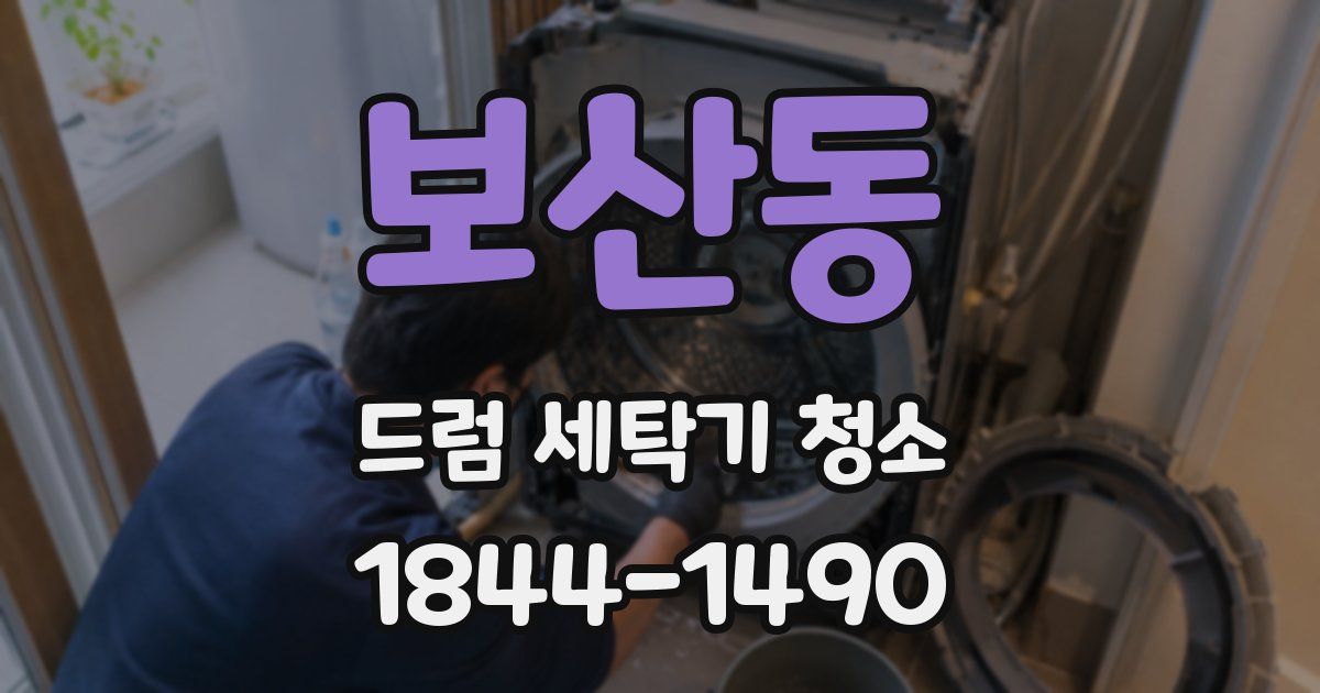 보산동 드럼 세탁기 청소