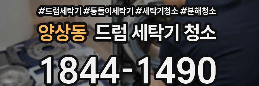 양상동 드럼 세탁기 청소