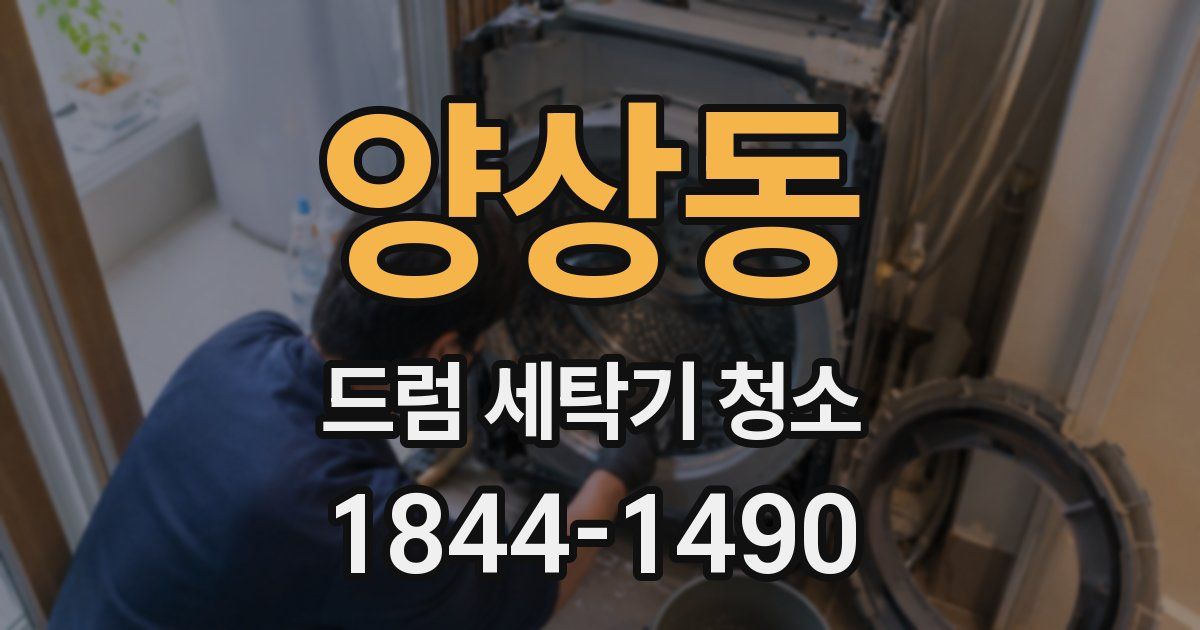 양상동 드럼 세탁기 청소