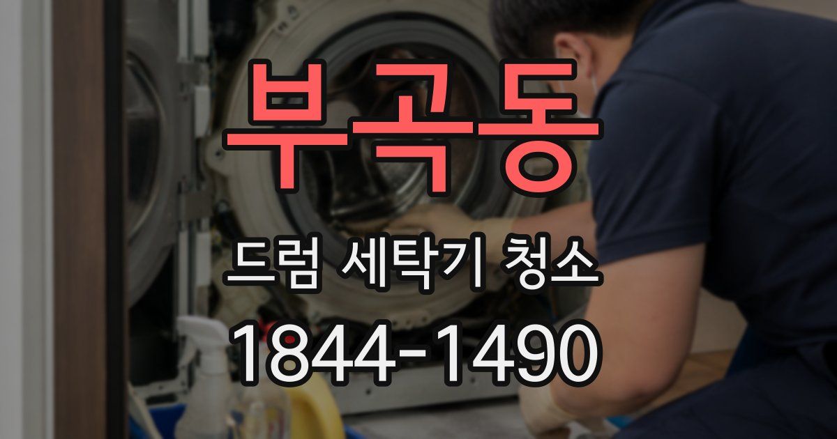 부곡동 드럼 세탁기 청소