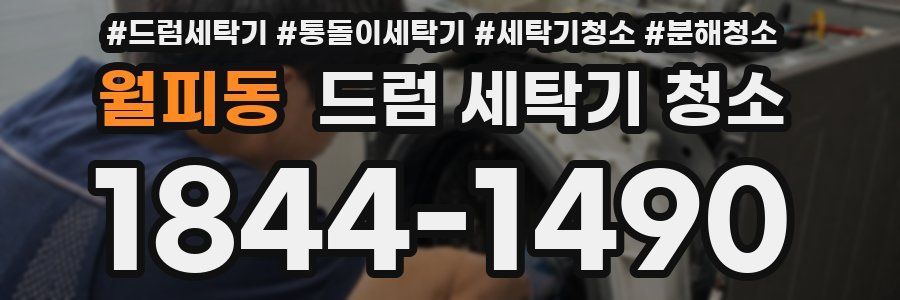 월피동 드럼 세탁기 청소
