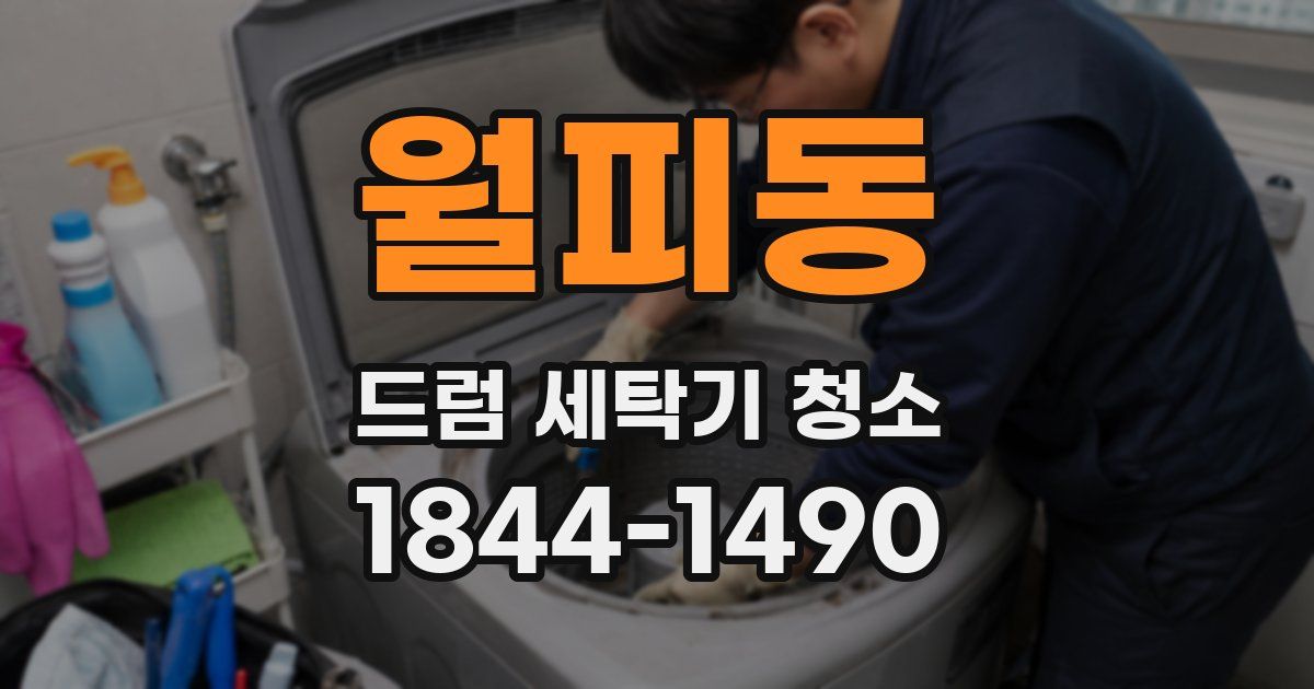 월피동 드럼 세탁기 청소
