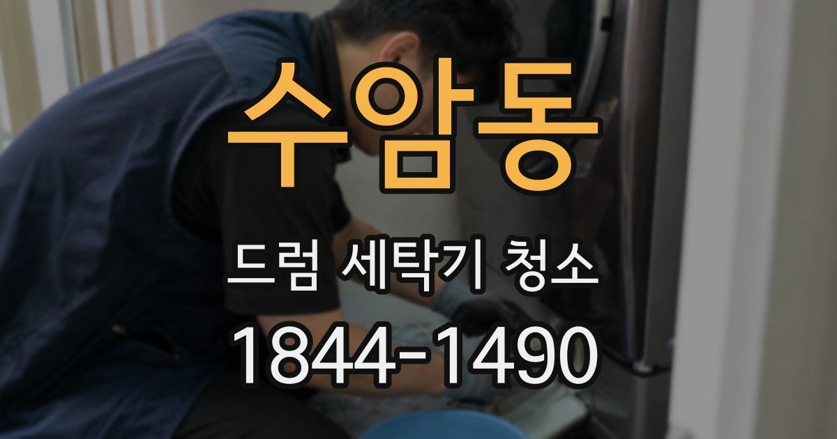 수암동 드럼 세탁기 청소