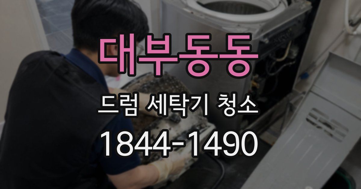 대부동동 드럼 세탁기 청소
