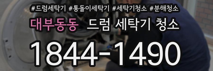 대부동동 드럼 세탁기 청소