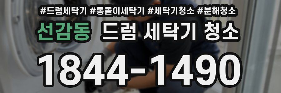 선감동 드럼 세탁기 청소