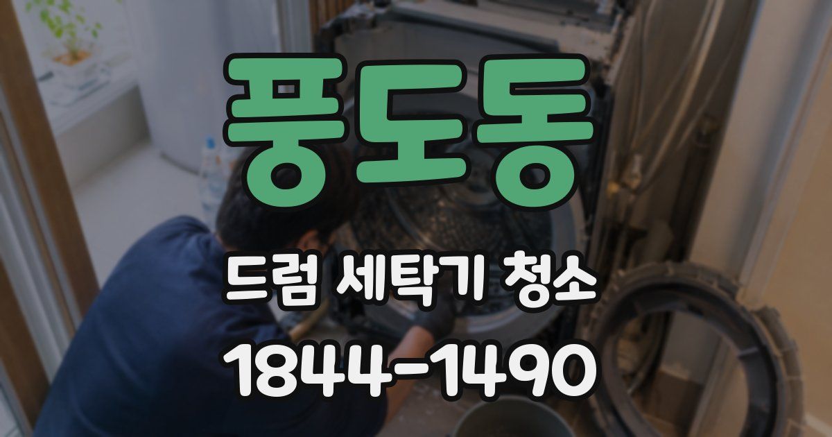 풍도동 드럼 세탁기 청소