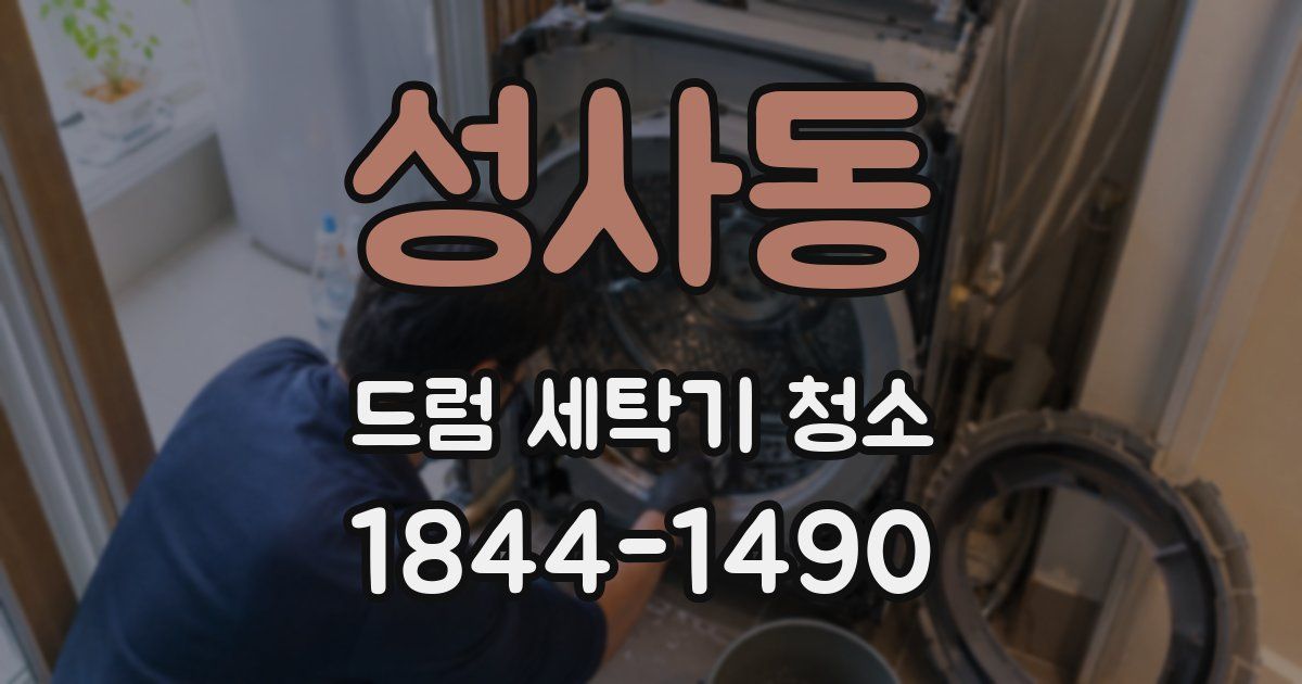 성사동 드럼 세탁기 청소
