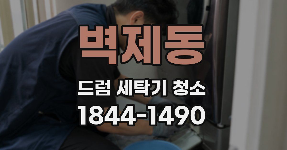 벽제동 드럼 세탁기 청소