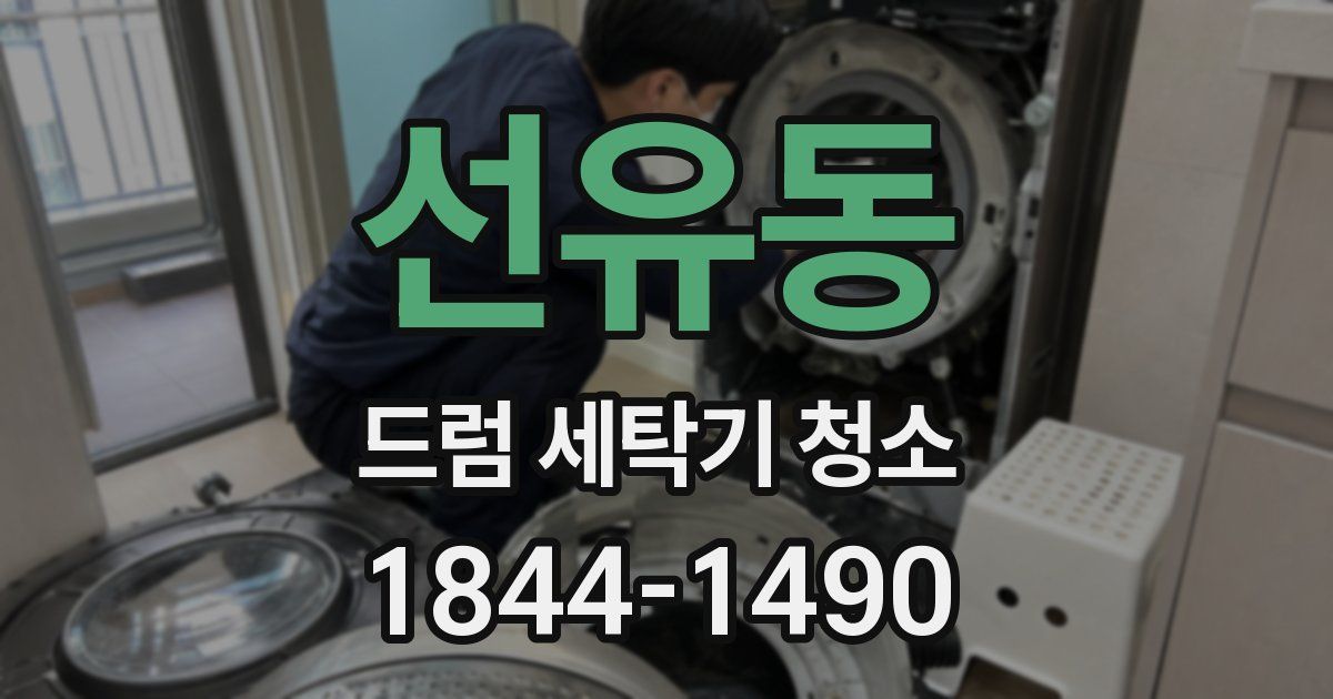 선유동 드럼 세탁기 청소