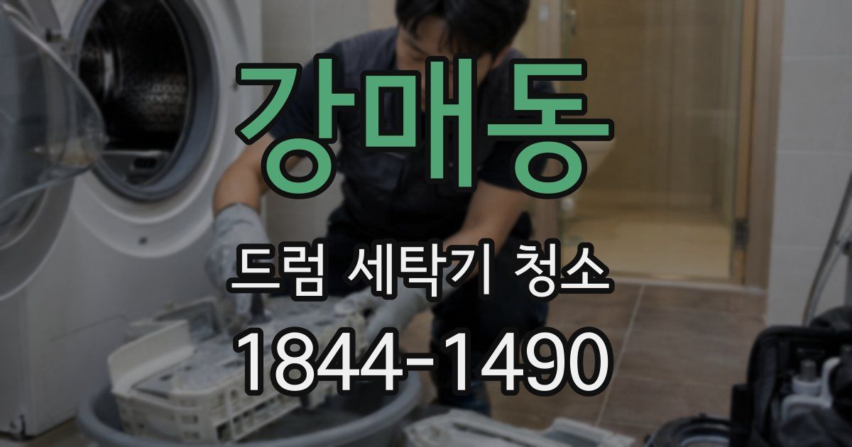 강매동 드럼 세탁기 청소