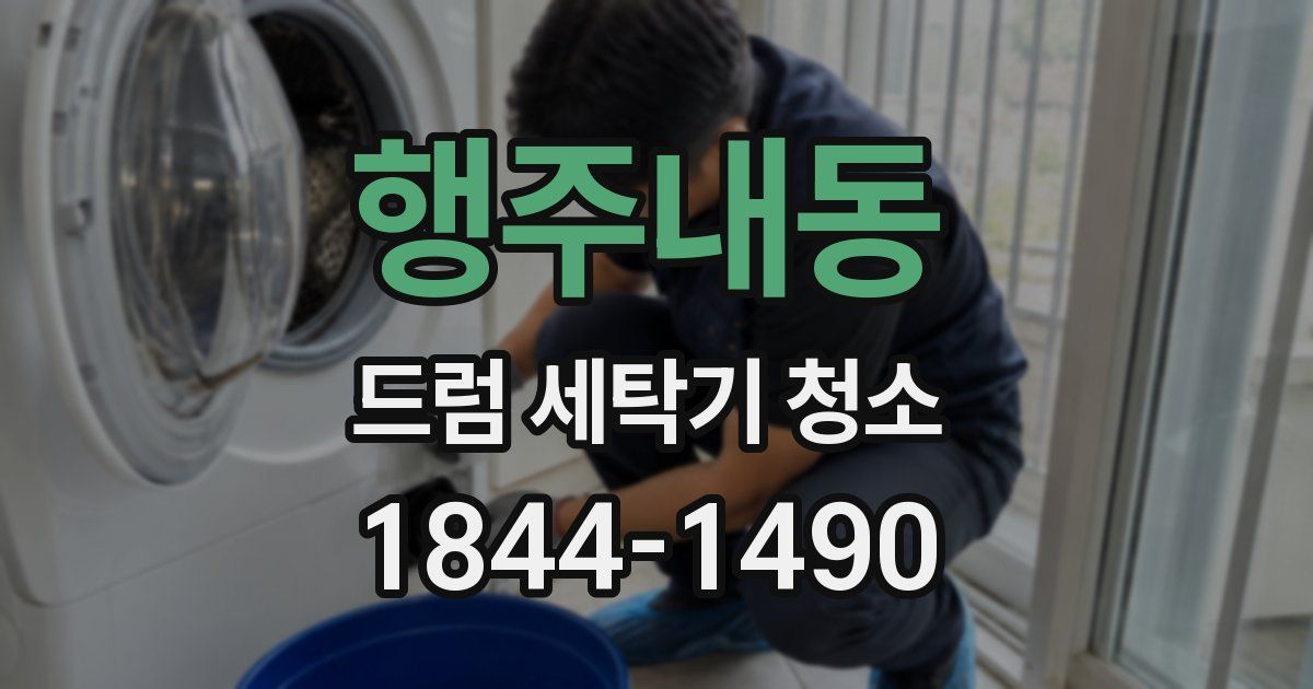행주내동 드럼 세탁기 청소