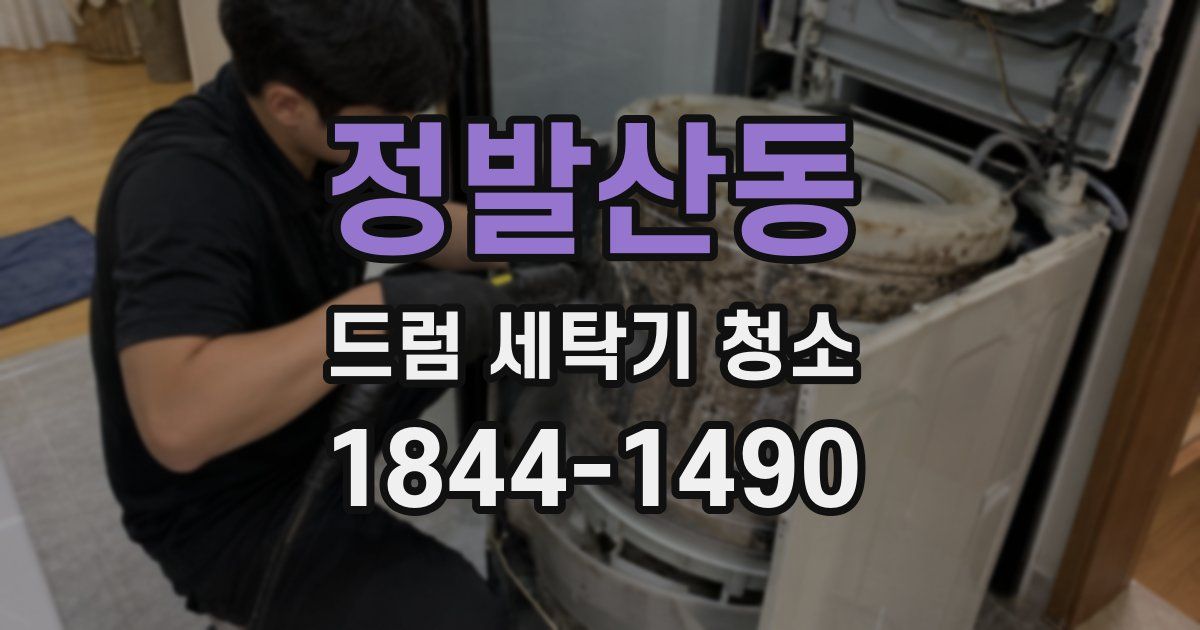 정발산동 드럼 세탁기 청소