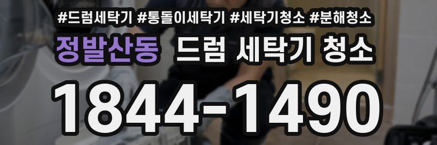 정발산동 드럼 세탁기 청소