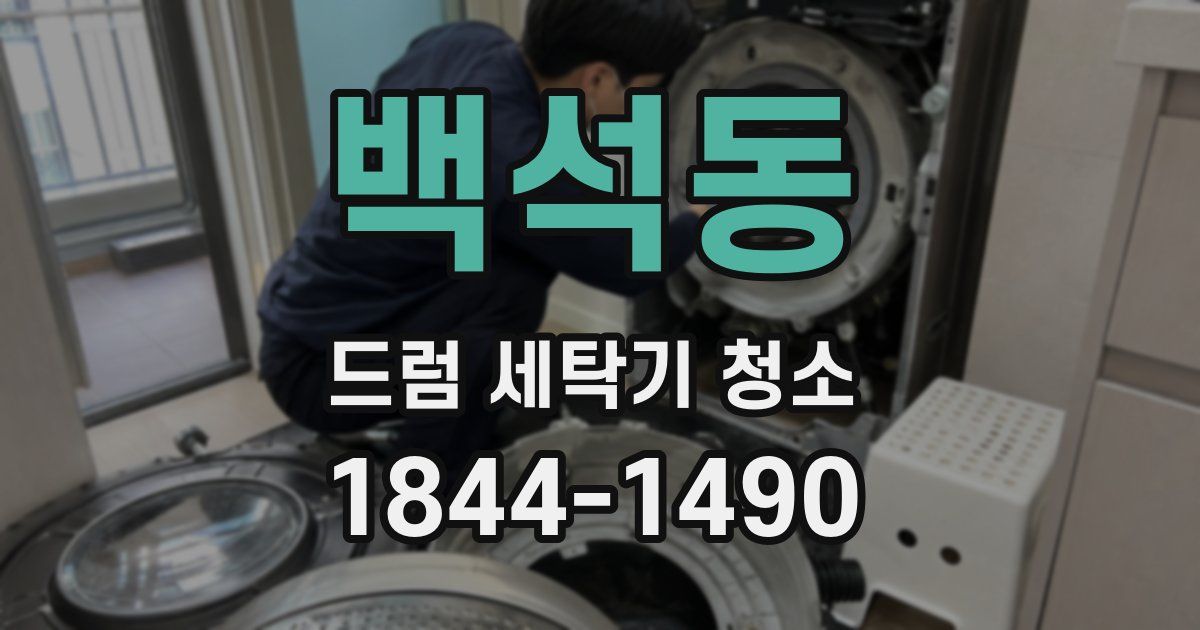 백석동 드럼 세탁기 청소